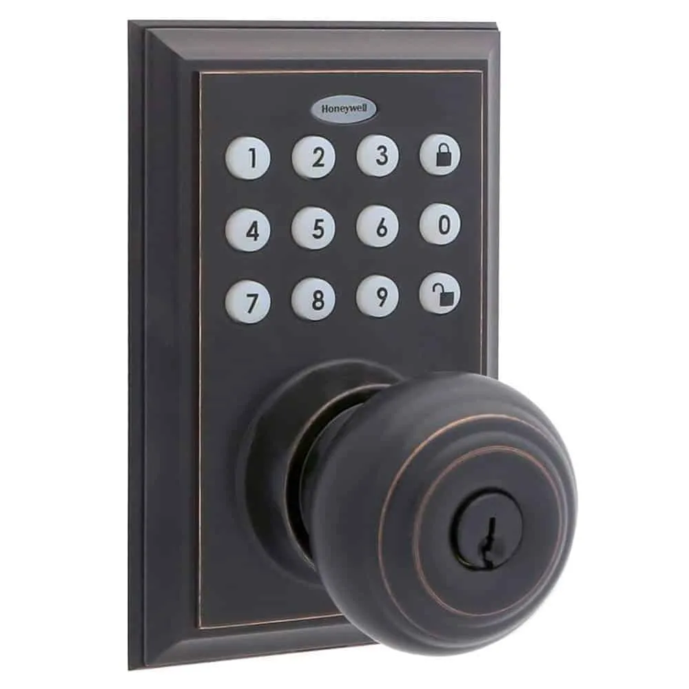 Bluetooth enabled black doorknob