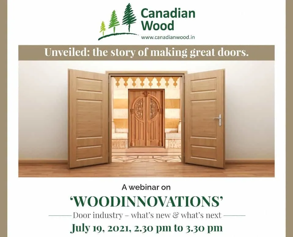 Canadian wood webinar 'WOODINNOVATIONS door industry - what’s new, what’s next?'