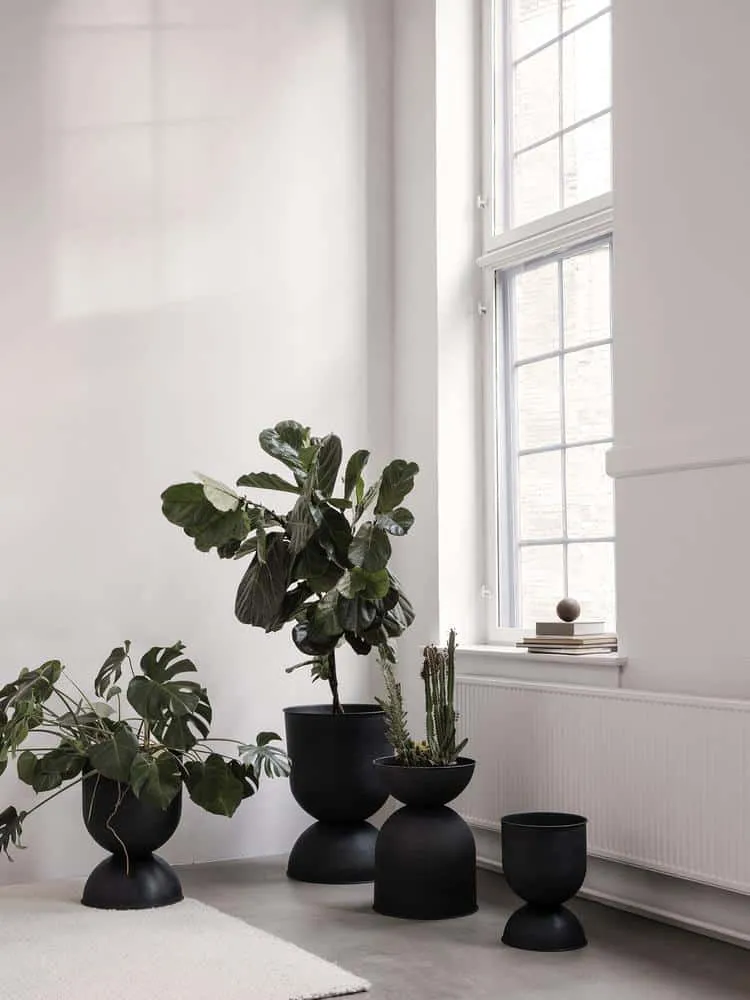 Hourglass Indoor Plant Pot by Burke Decor suitable for bonsai