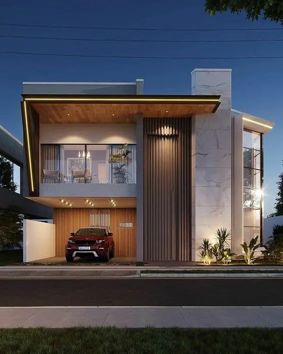 Luxury house front designing