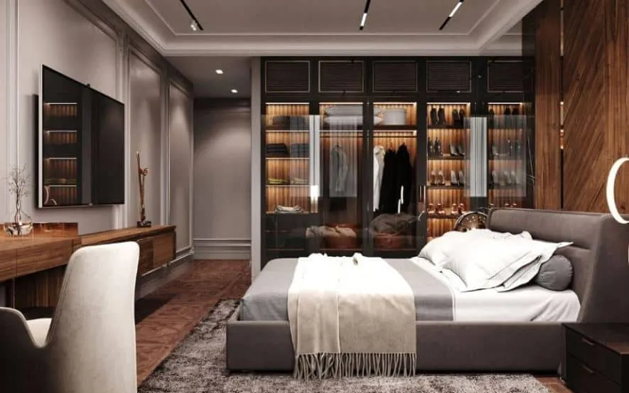  bedroom design with wardrobe