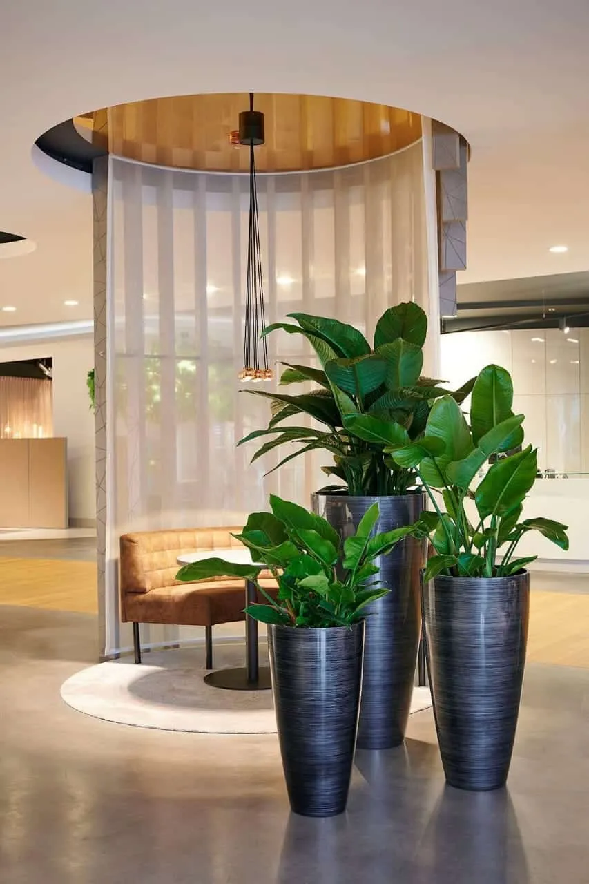 Indoor metallic pots&planters by Koberg