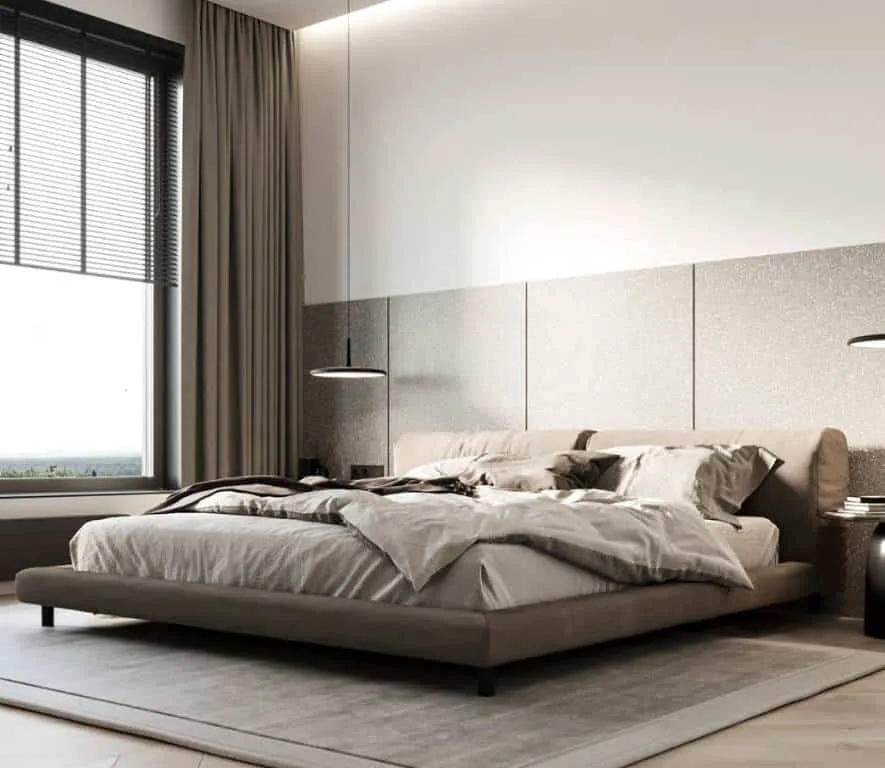  simple minimalist bedroom; bedroom wall tiles