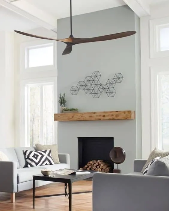 Sleek brown fan for living room