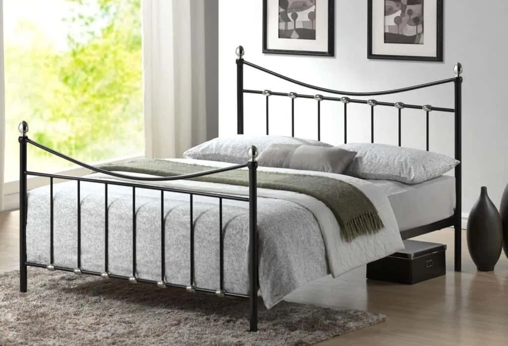  metal bedframe in black colour