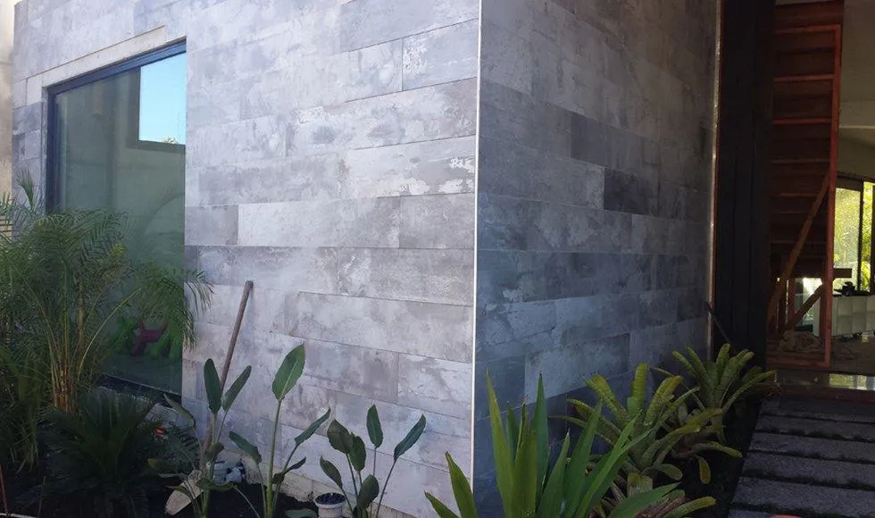 grey stone cladding for exteriors