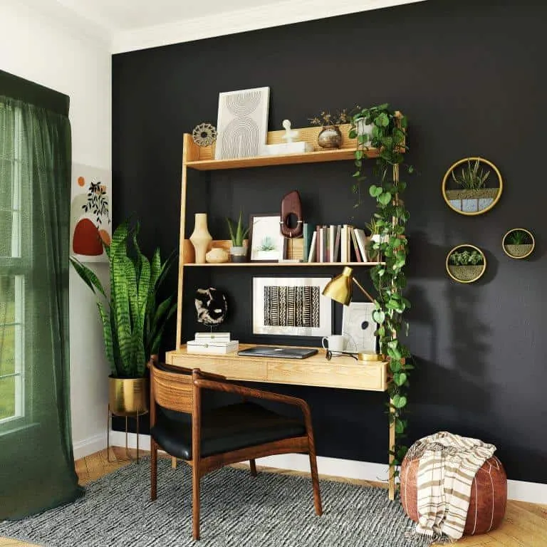  black feature wall