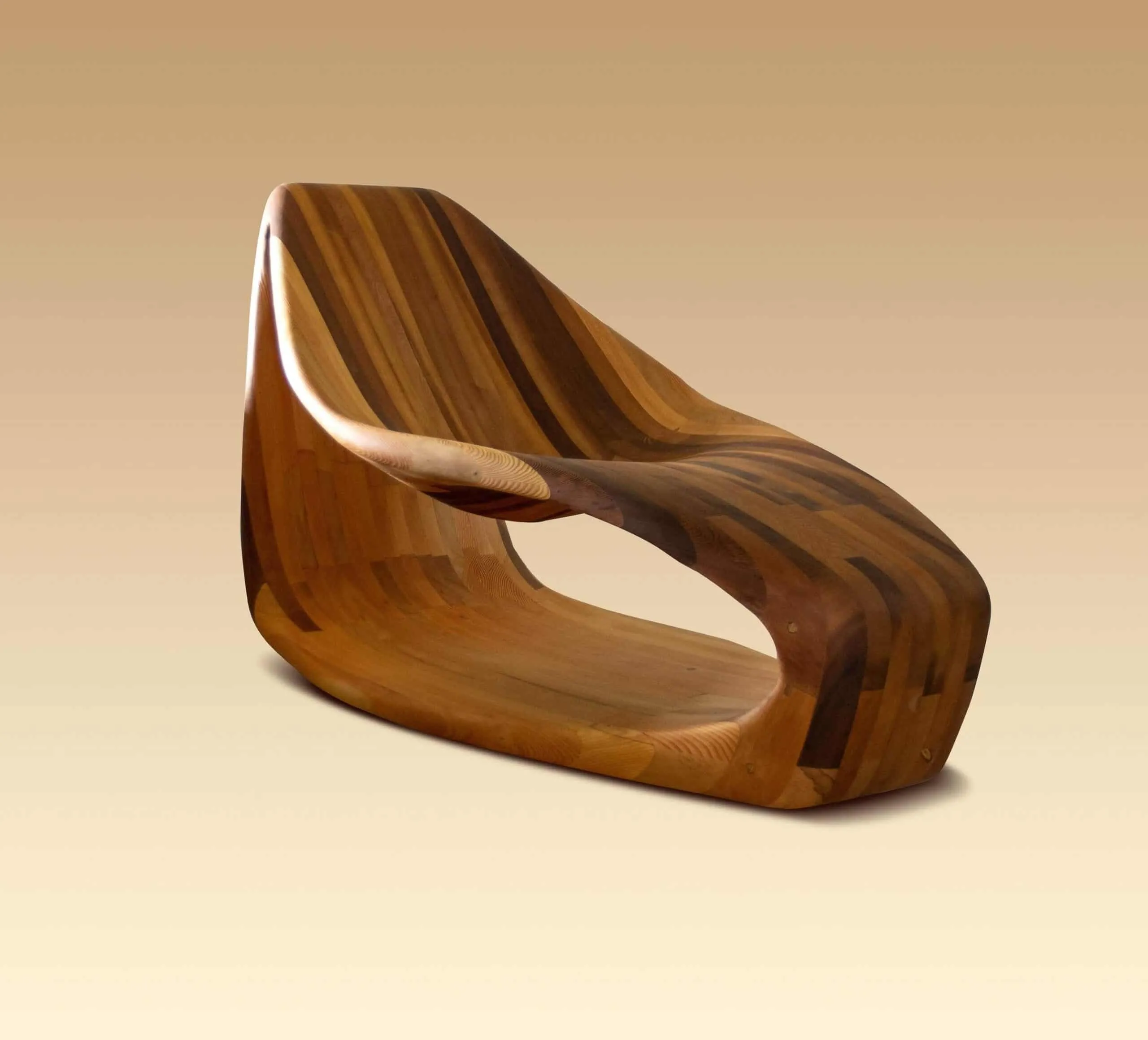 petal chair made from western hemlock, wood furniture