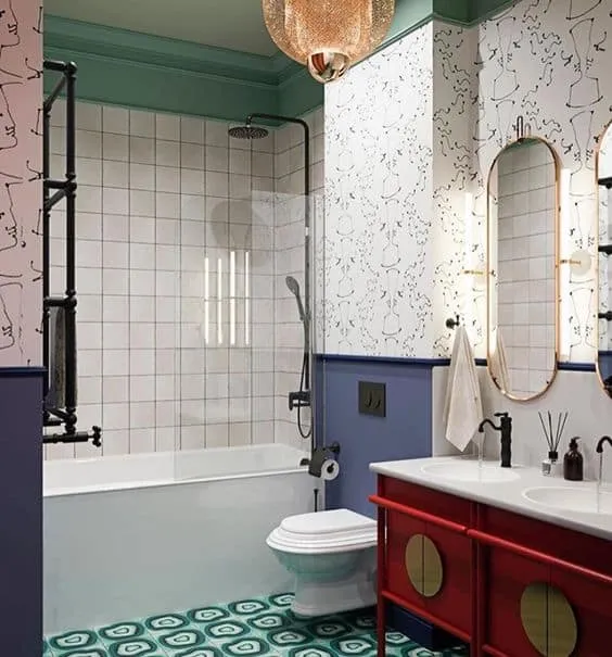 bathroom colour design