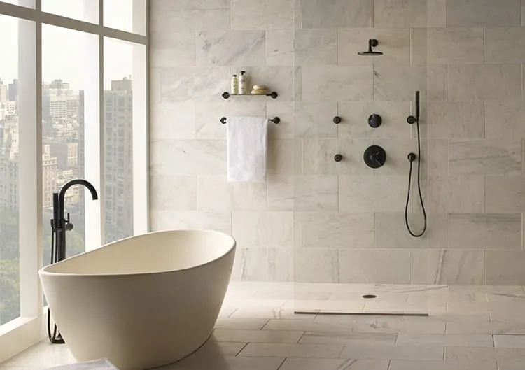 Modern Style Bathtub and Shower