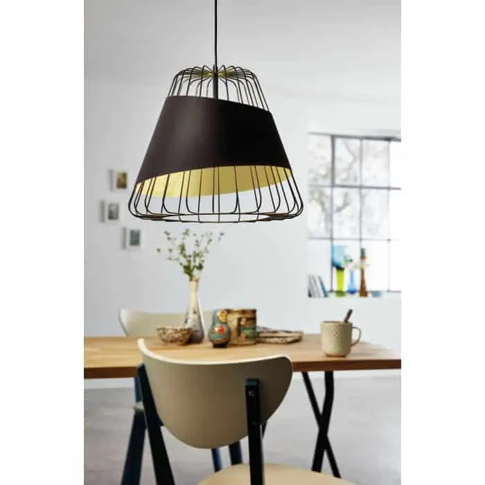Eglo AUSTELL lamp lights- hanging lamps with trendy design for living room, bedroom, study & hallway