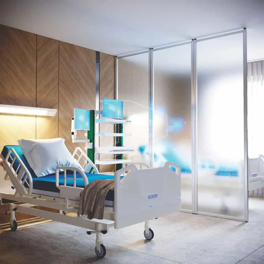 separate hospital beds using Aristo