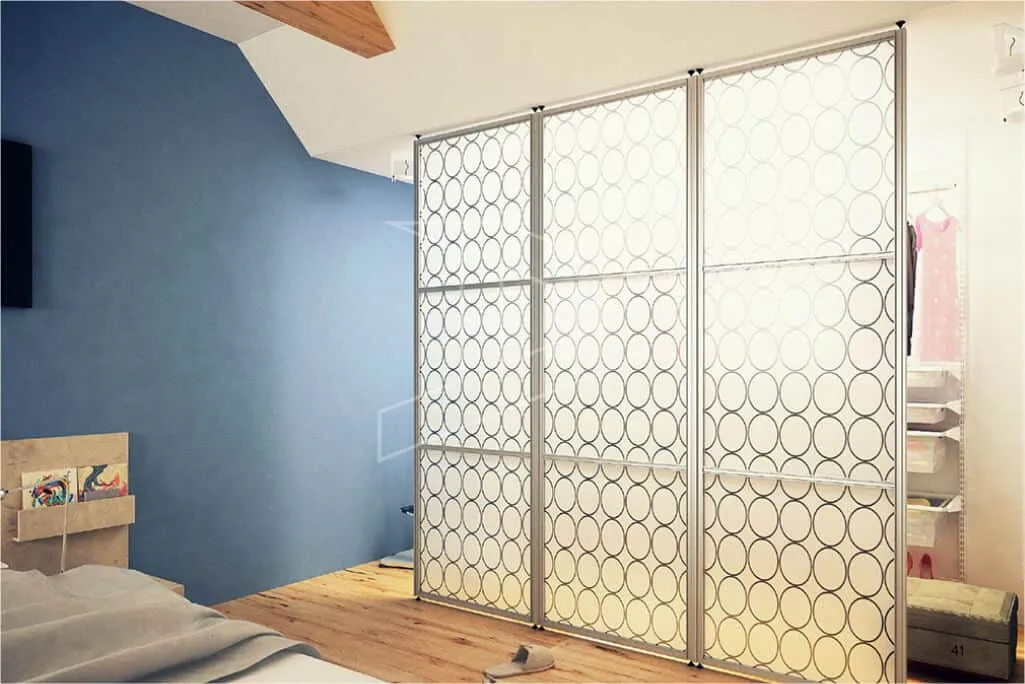 glass partition for room 