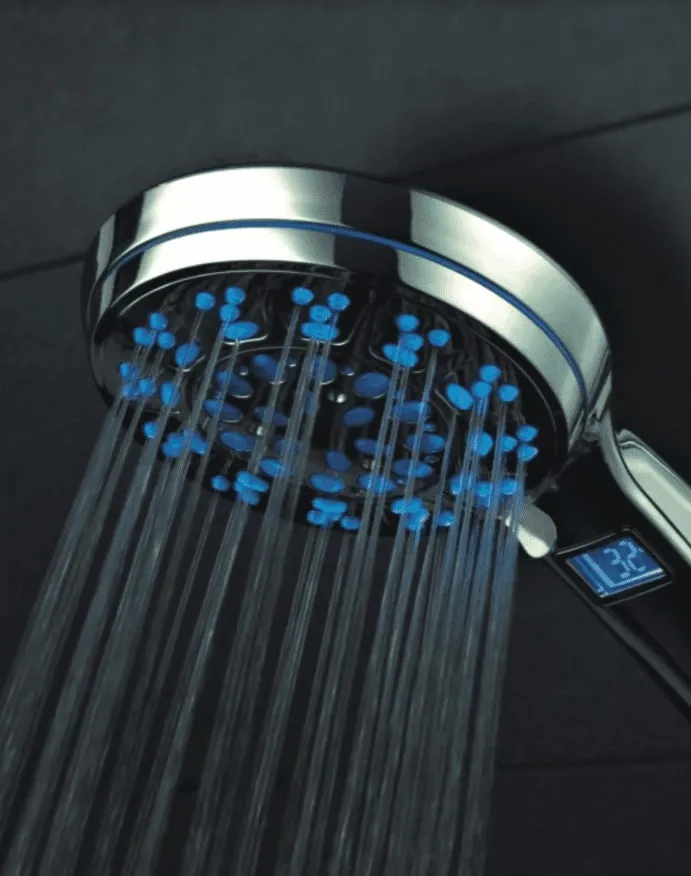 Goeka hand shower head with LCD and LED