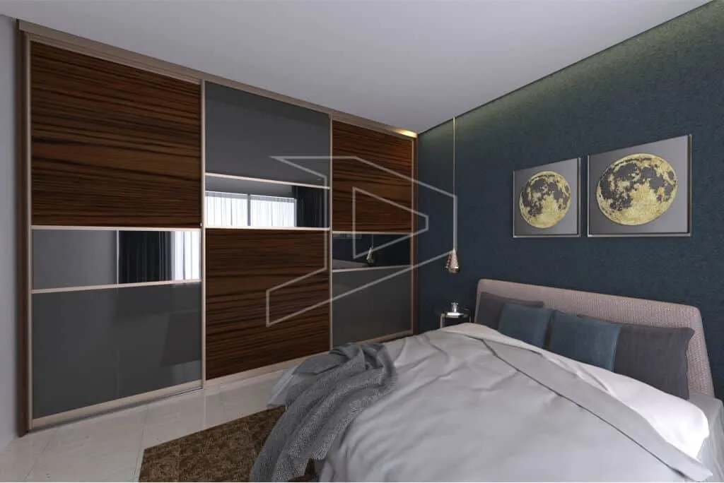 Aristo glass sliding wardrobe doors with locks in a variety of designs.