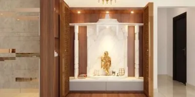 marble mandir, backlit mandir, intricate design