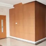 laminate wood panels on walls