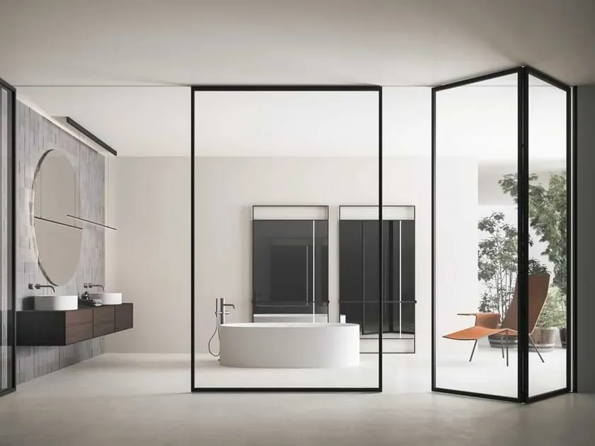 latest sliding glass door designs for bathroom, wardrobe etc from top brands in India