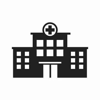hospital building vector image / icon