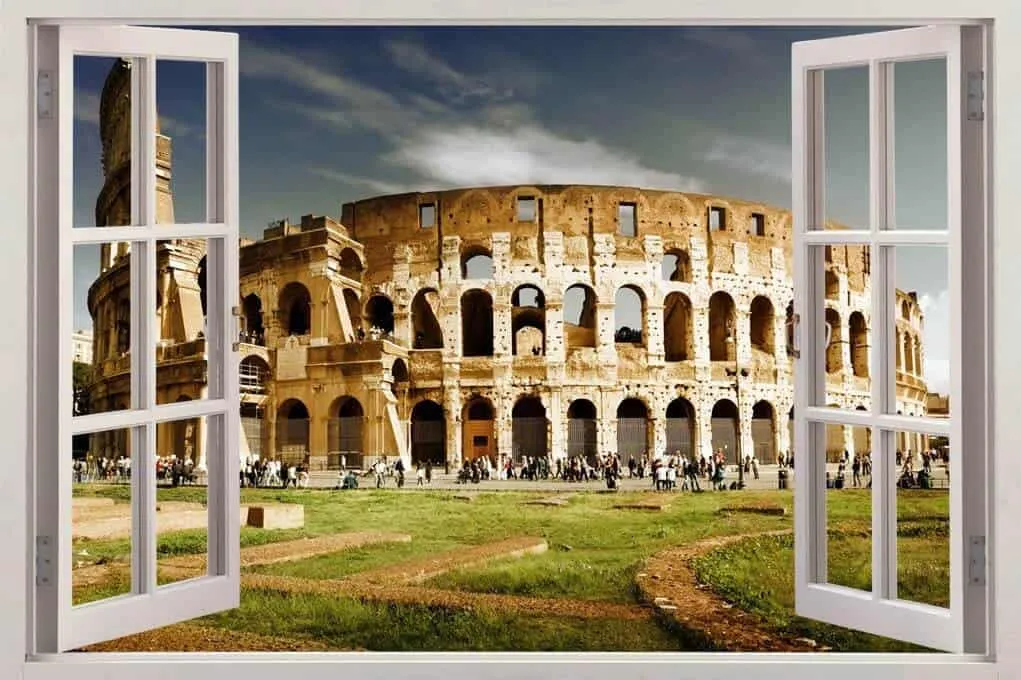 Rome inspired 3D wall stickers