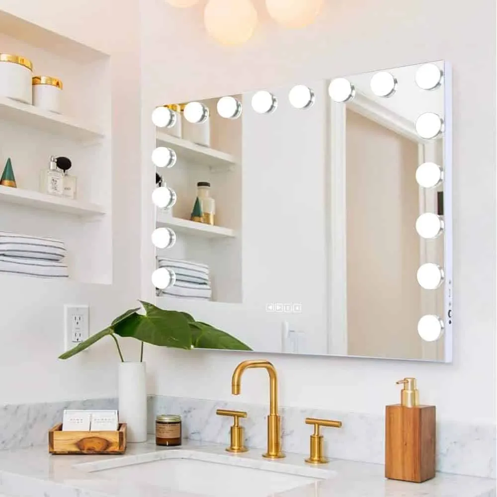 Here are 55+ handpicked decorative & utility mirrors with light 