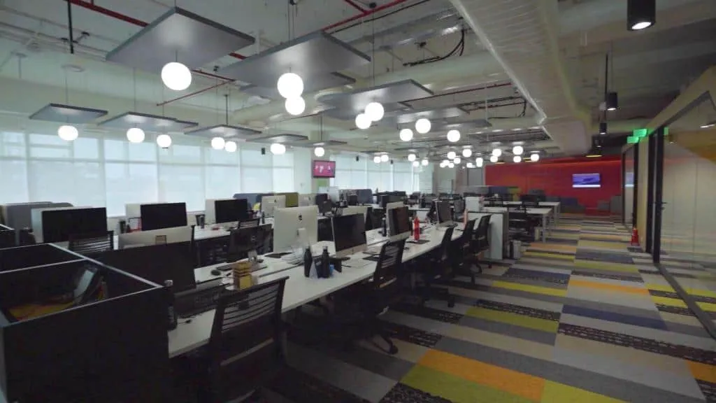 Ecophon Cloud ceiling at GREY office by eleganz interiors private limited - interior turnkey contractors in mumbai