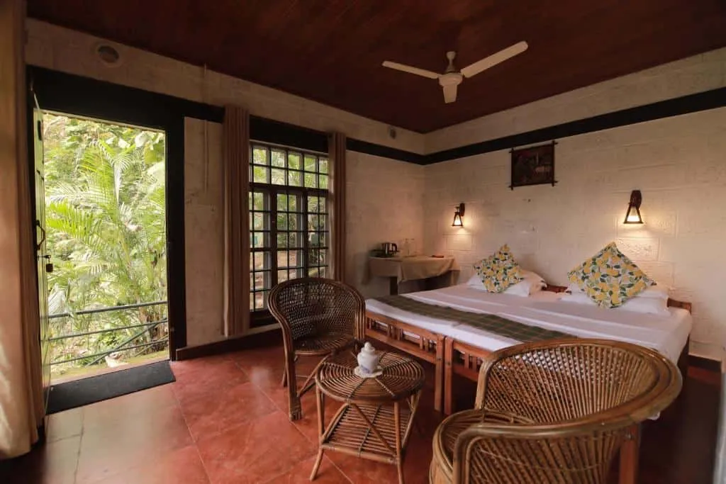 Bedroom interior design of farmhouse