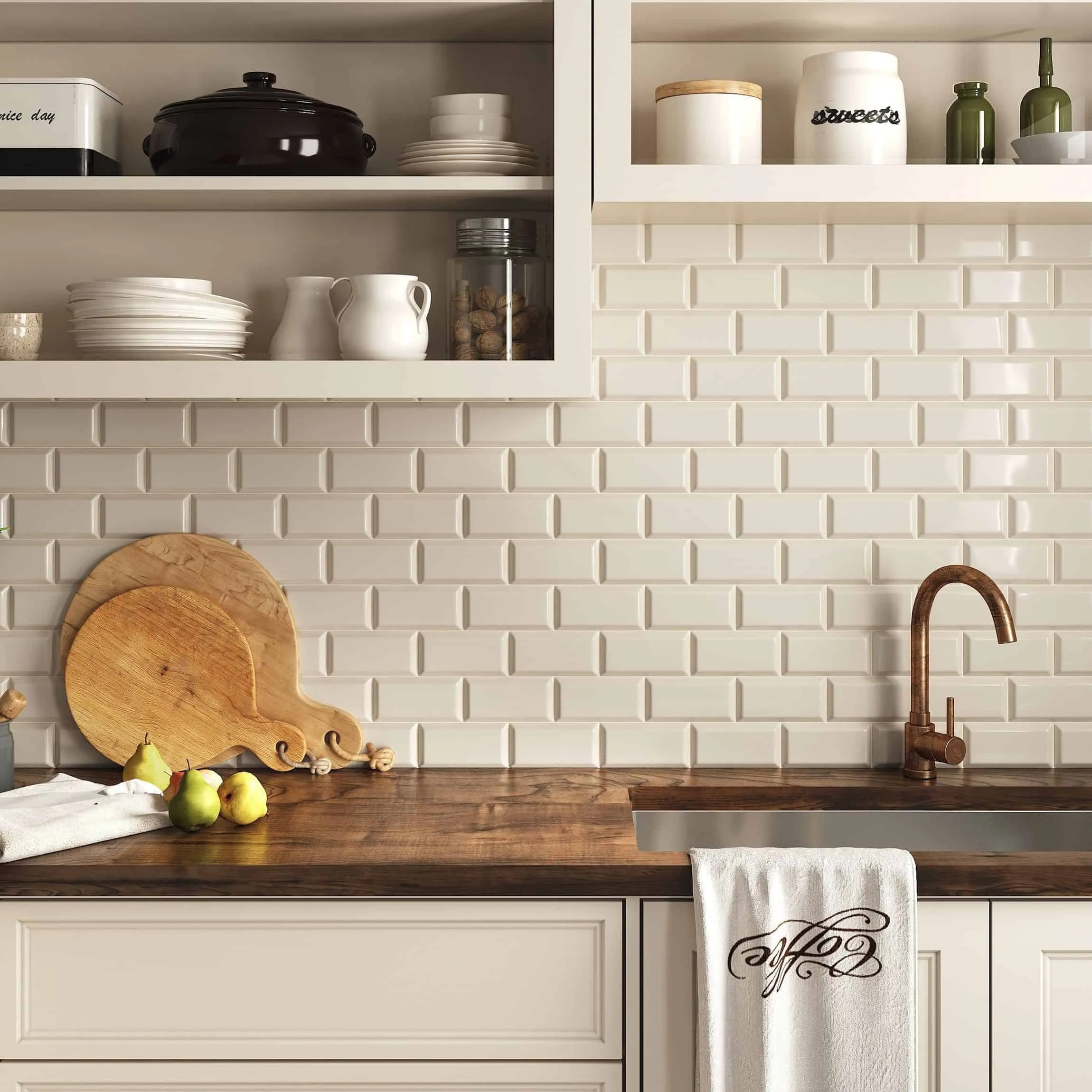 white brick pattern kitchen backsplash ideas