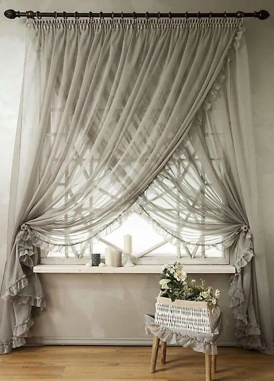 Window scarf curtains