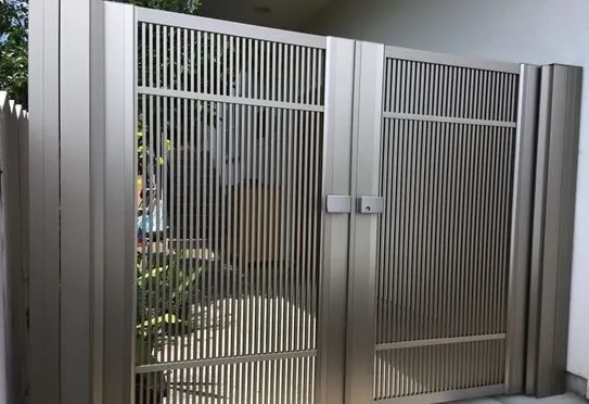 latest silver steel and iron main gate design for home 