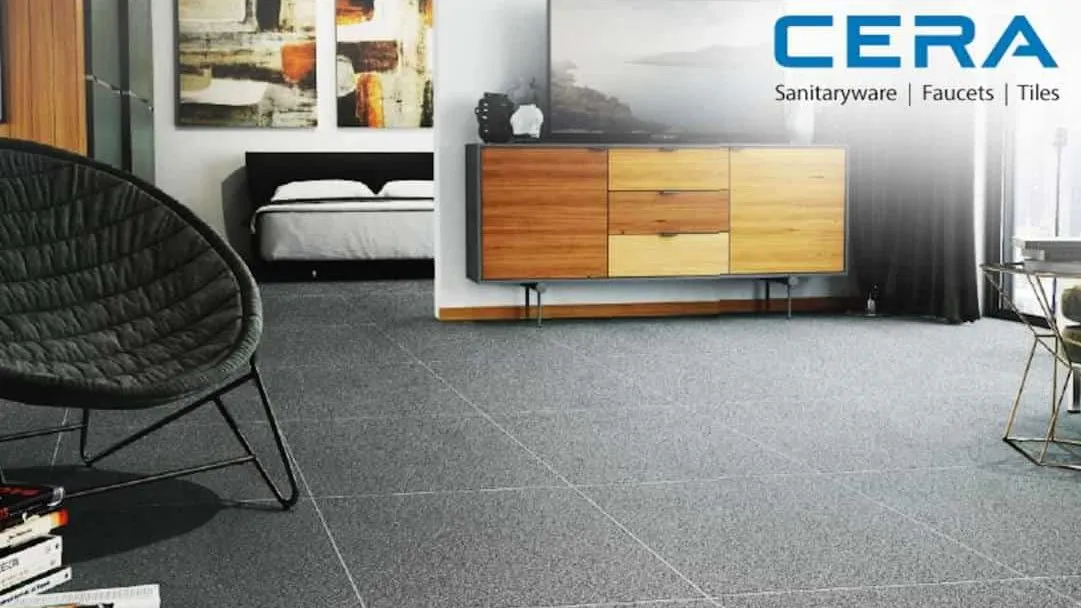 Best matt living room floor tiles in grey colour from one of the the top tile companies in India- Cera sanitary-ware