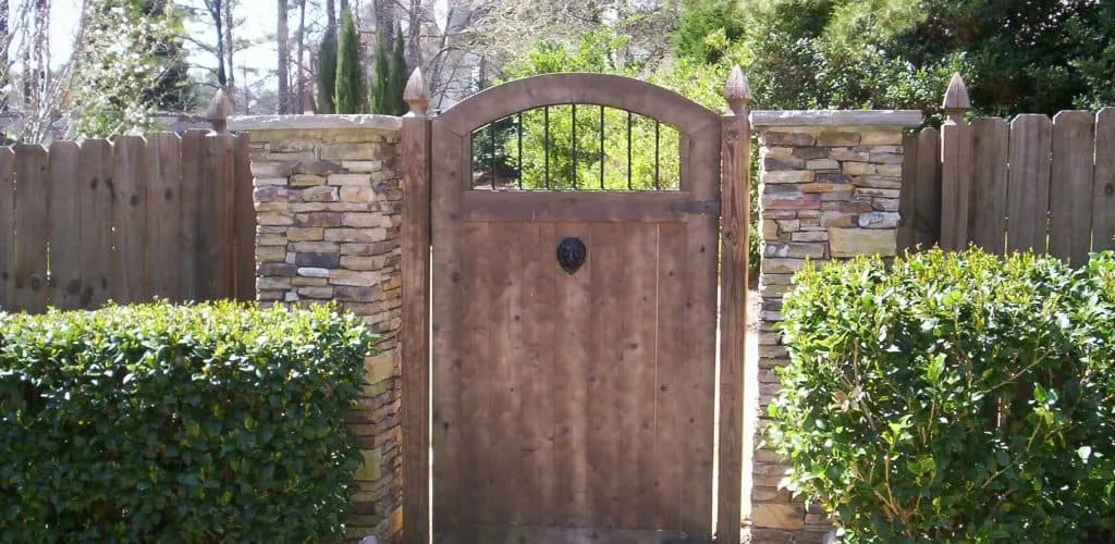 house entrance with brown door