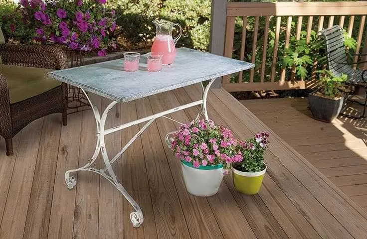 Rusty garden table