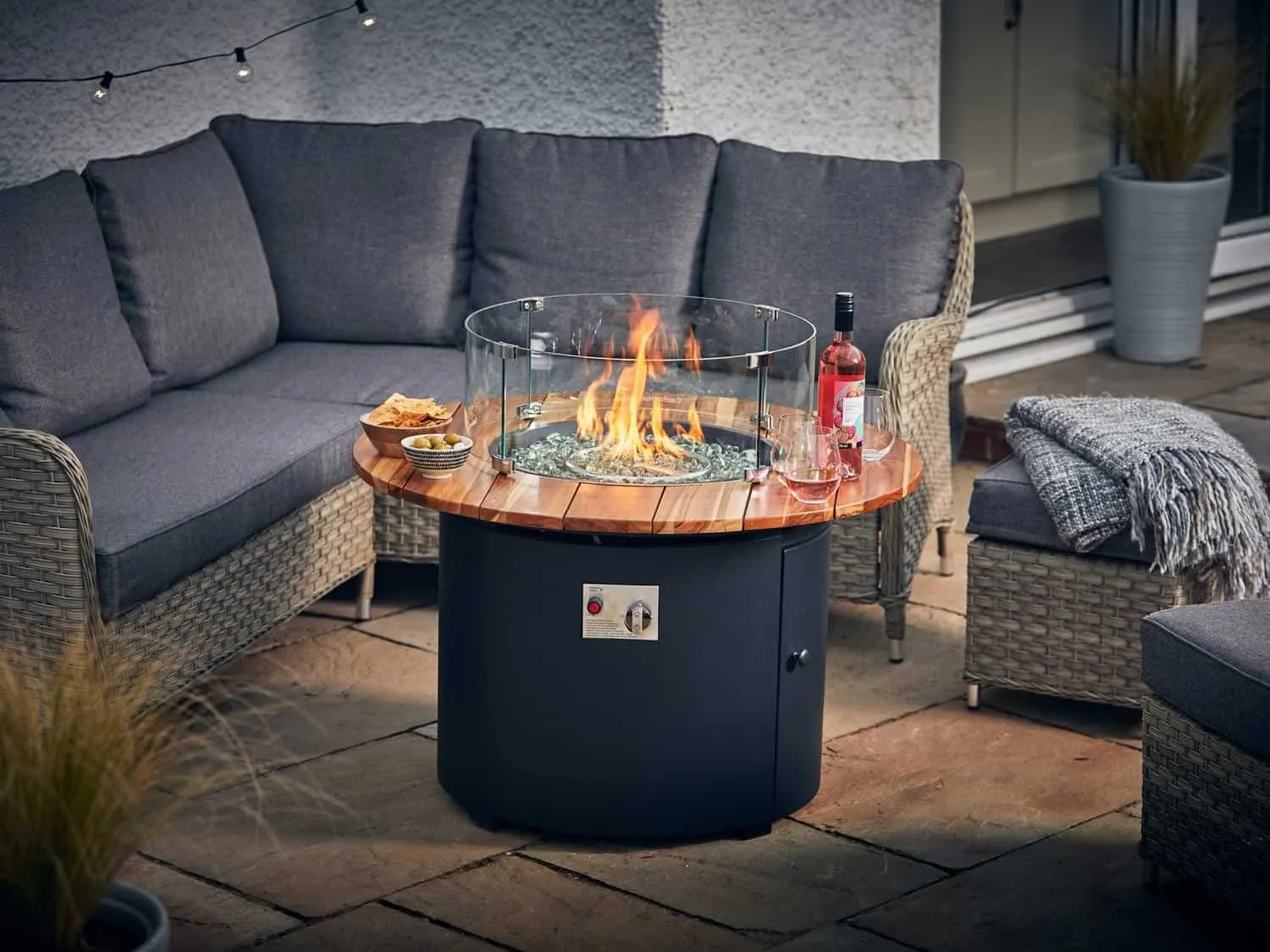 fire pit table for home outdoors