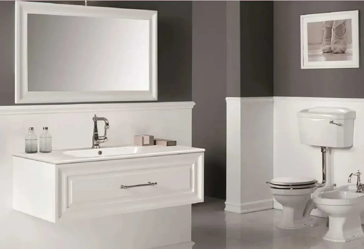 wall mounted bathroom vanity with under mount sink