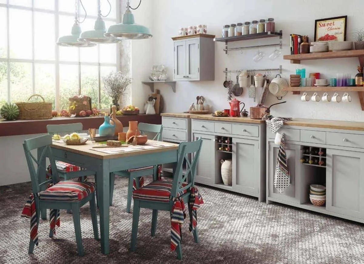 A beautifully maintained cooking space in a small space.