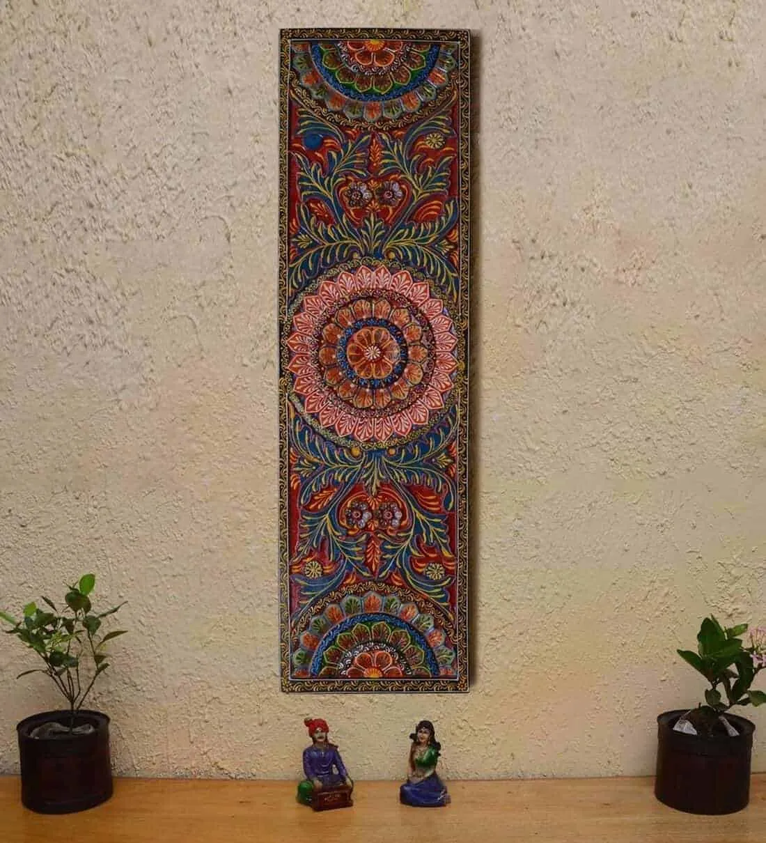 A rectangular display of wall art painting.