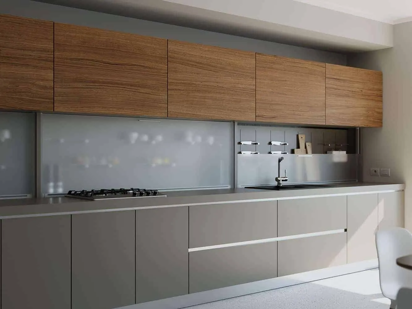 salice mover flat downward sliding system for wooden modular kitchen cabinets