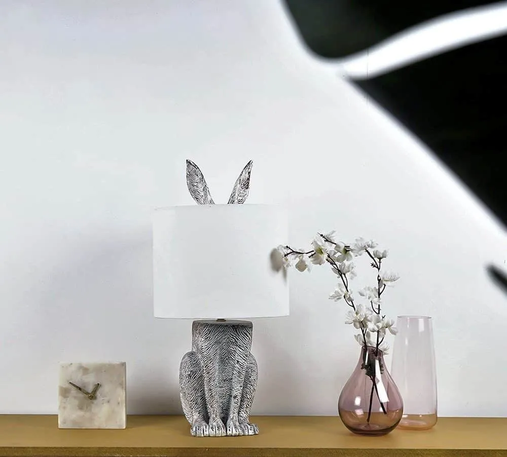 white lamp with animal figure online