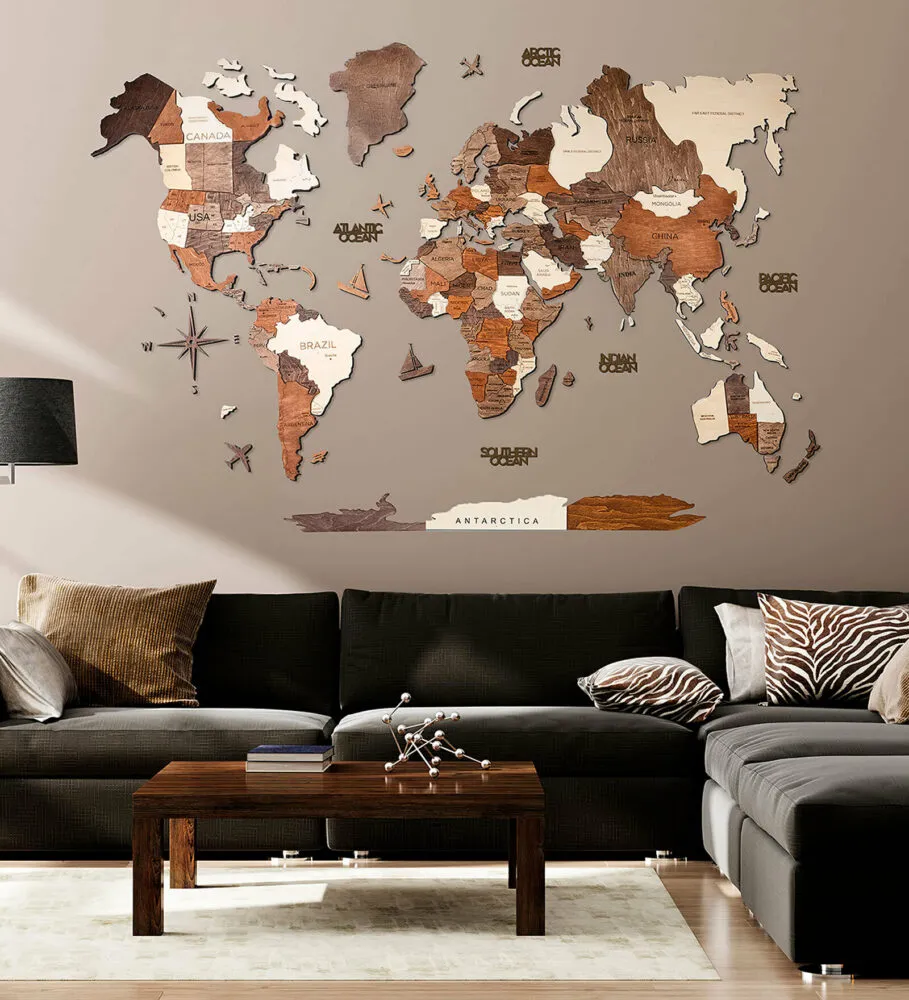 Wooden wall art for your living room