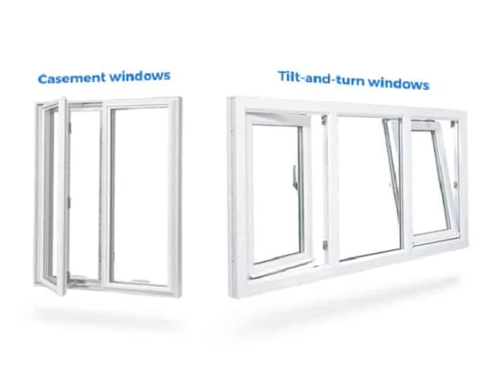 tilt and turn vs casement windows