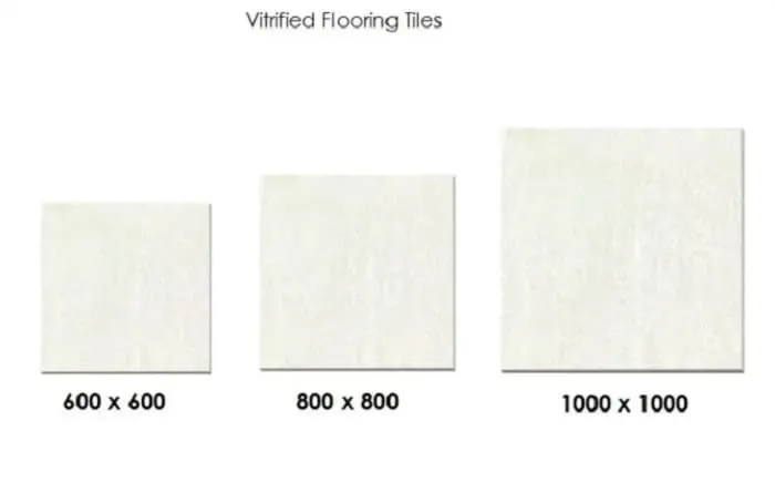 vitrified tile sizes