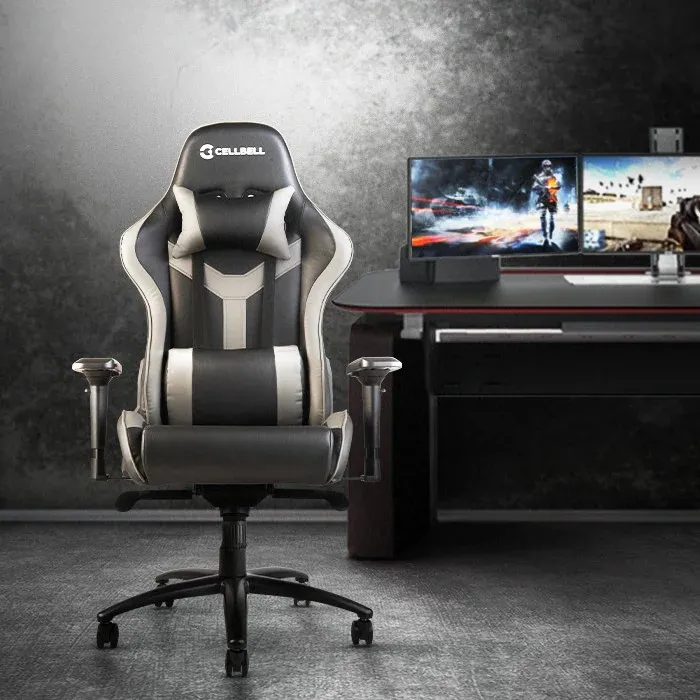 black and bold recliner, room with gaming setup, table, laptop