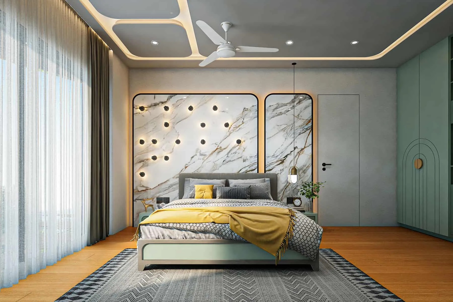 Vastu Shastra compliant bedroom
