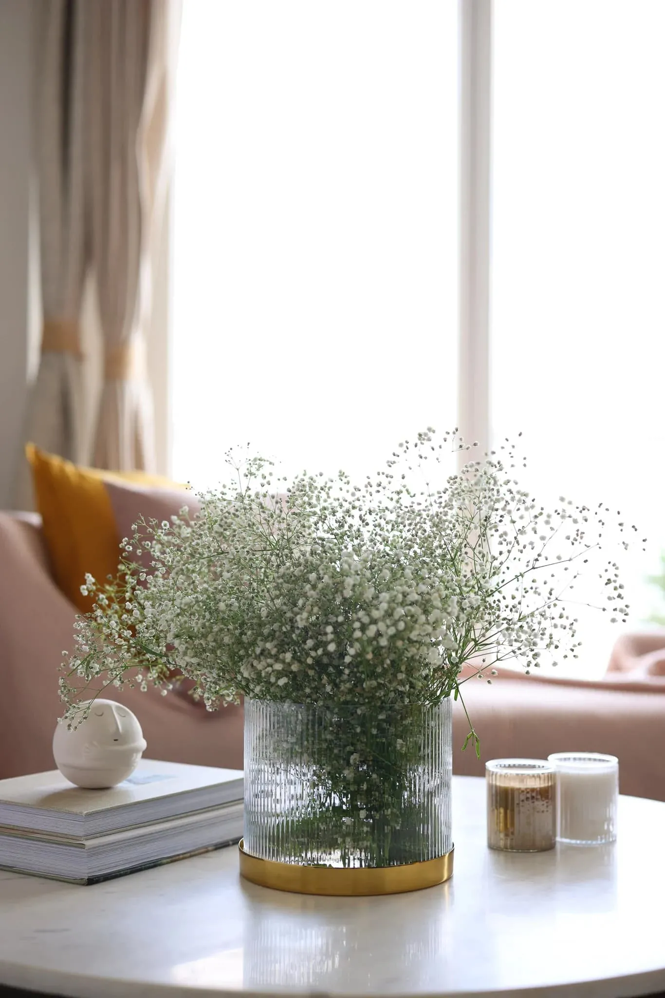 glass pot for pllants, table, sofa, living room