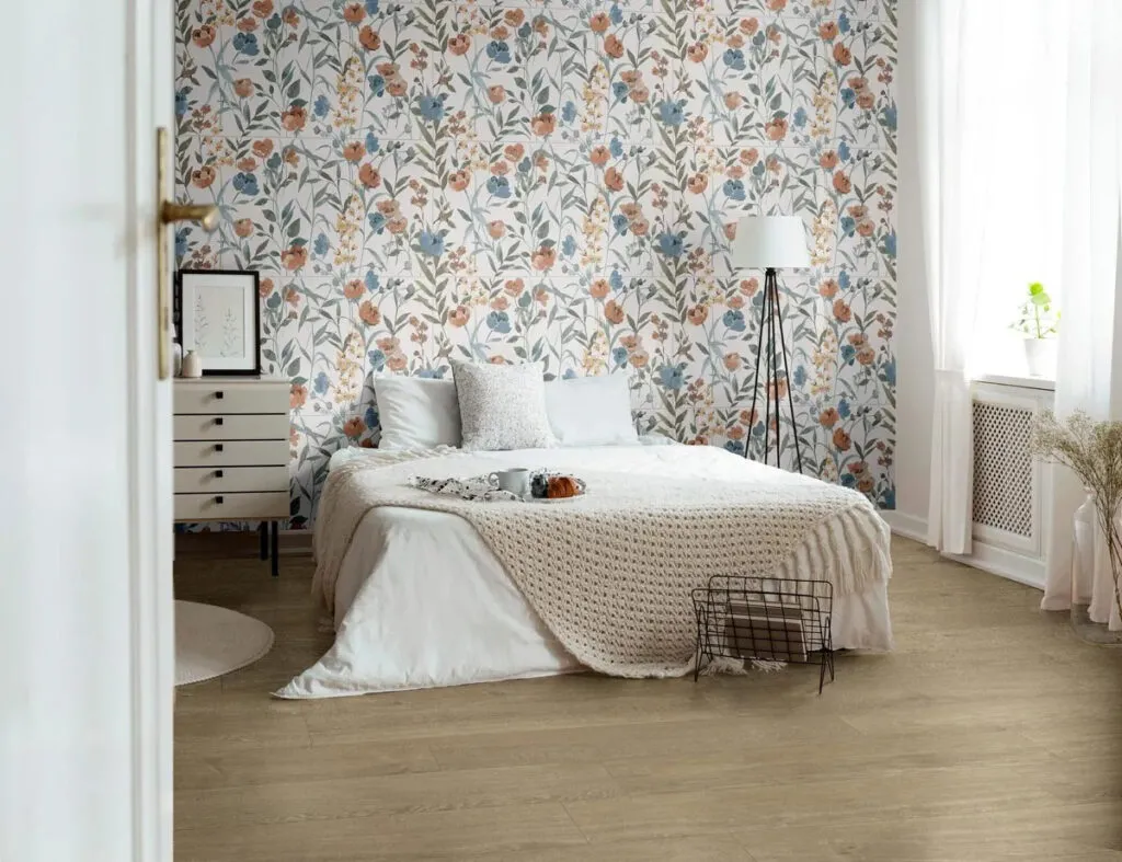 Floral pattern panel for your bedroom