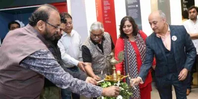 lamp lighting ceremony at the store launch