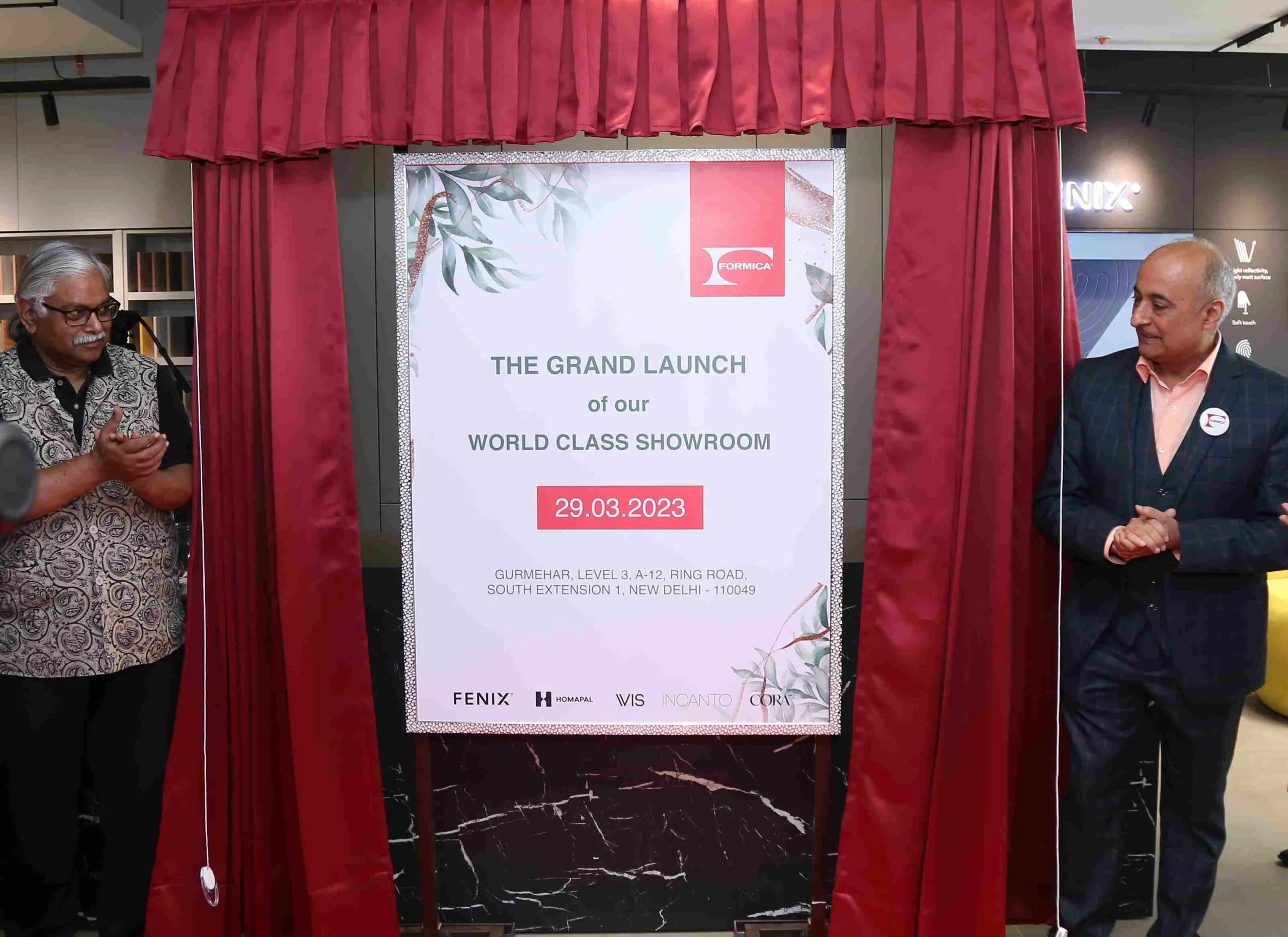 Formica's first flagship outlet in Delhi, high pressure laminates