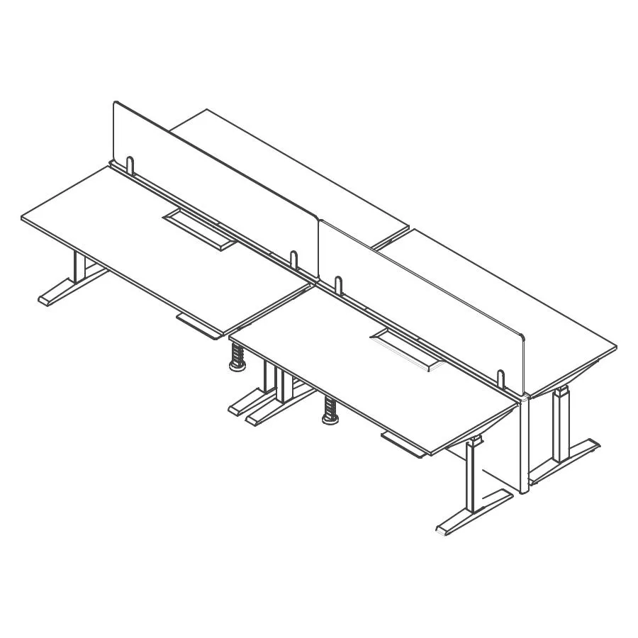 Catena office partition panel's hive bench design 