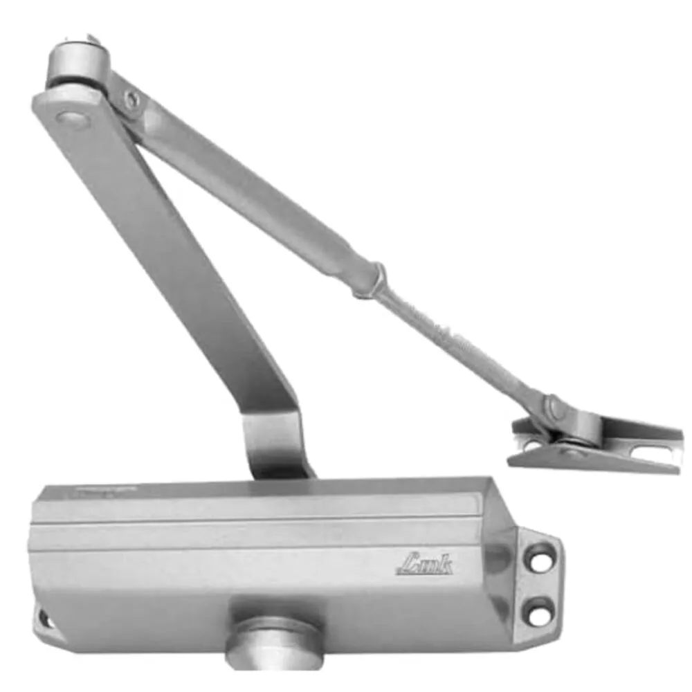 Link lock hydraulic door closer